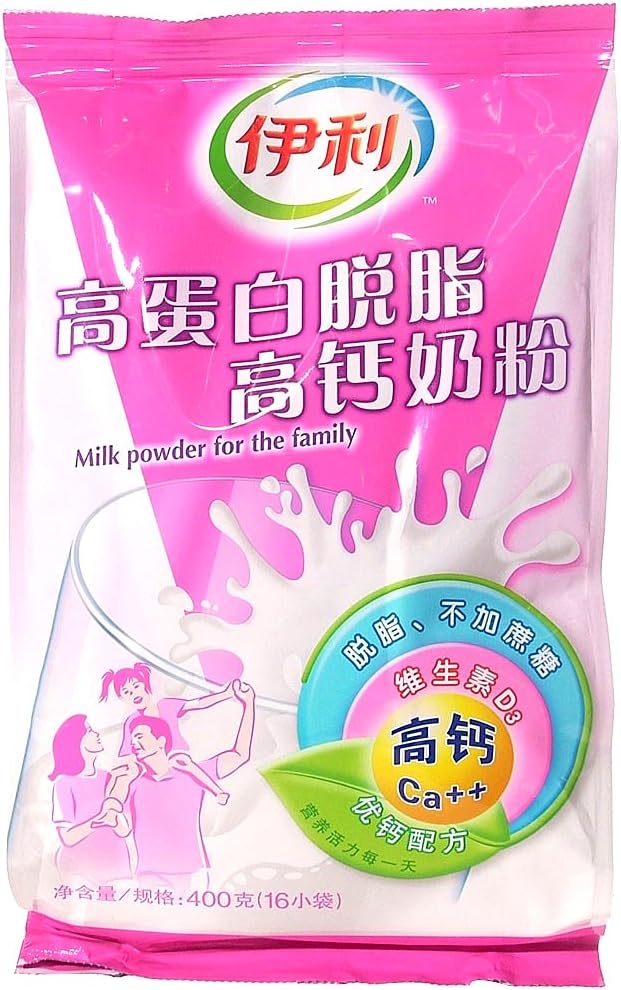 伊利 成人 高蛋白脱脂高钙奶粉 400g方便装/16小袋